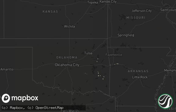 Hail map preview on 08-30-2015