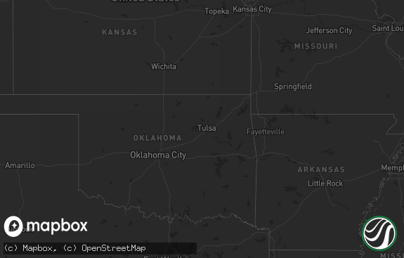 Hail map preview on 08-31-2011