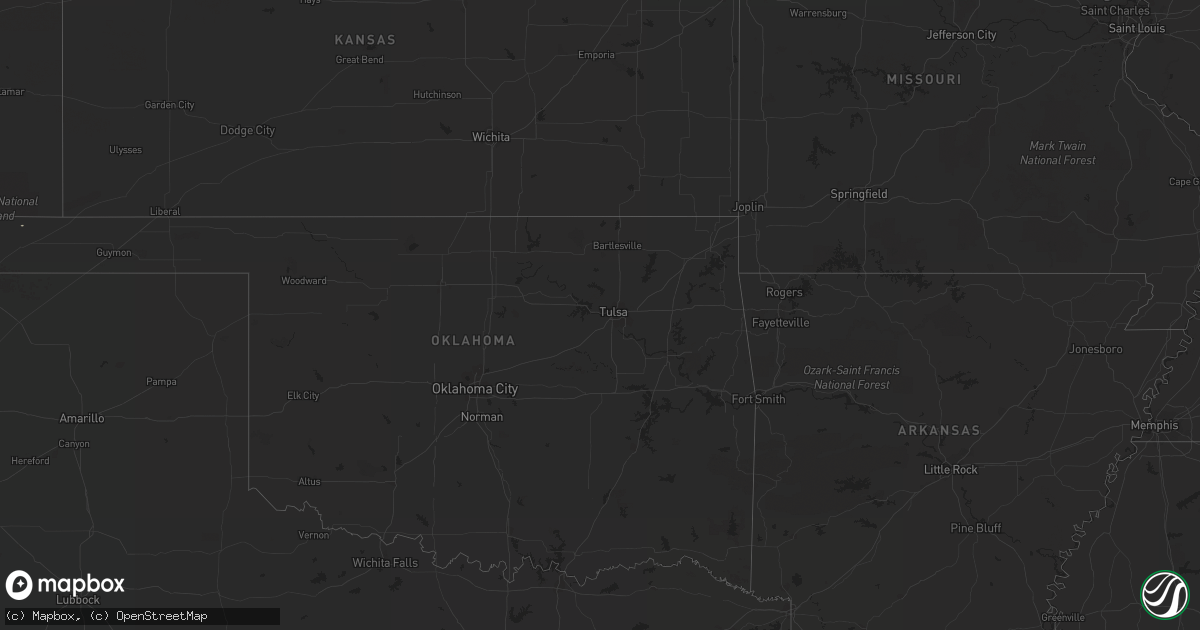 Hail map on August 31, 2011