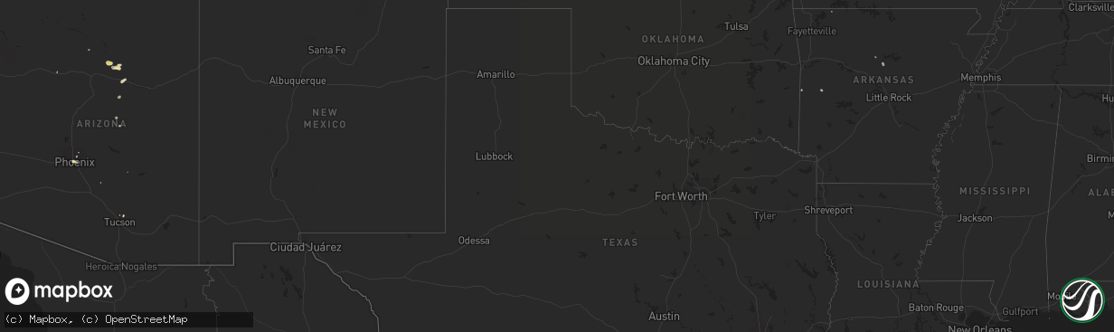 Hail map in Colorado on August 31, 2015