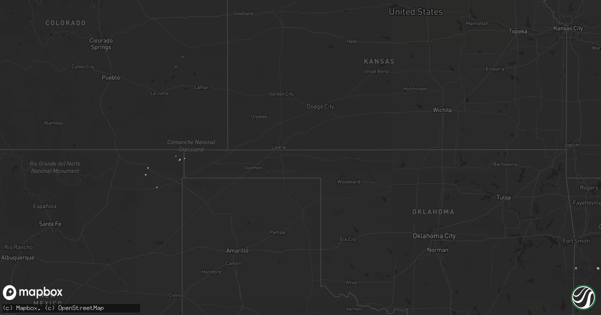 Hail map on August 31, 2015