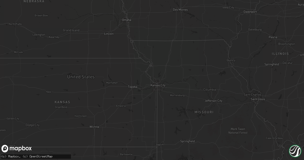 Hail map on September 1, 2011