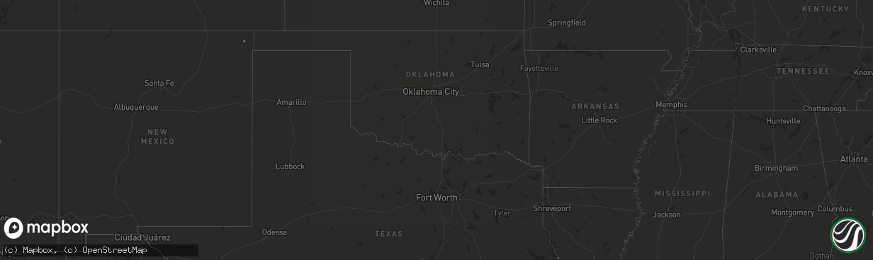 Hail map on September 1, 2015