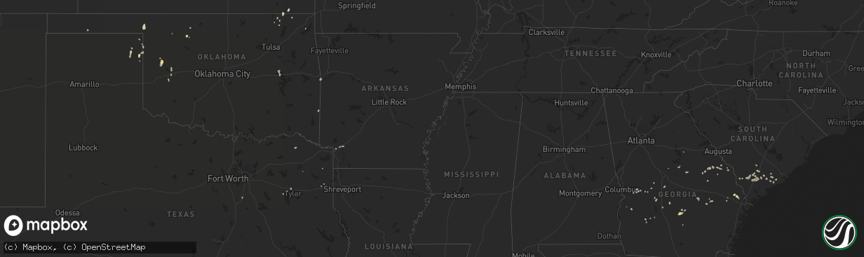 Hail map in Kansas on September 1, 2022