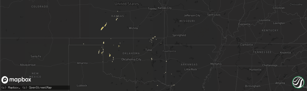Hail map on September 1, 2022