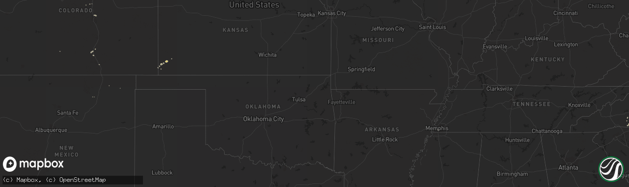 Hail map on September 2, 2011