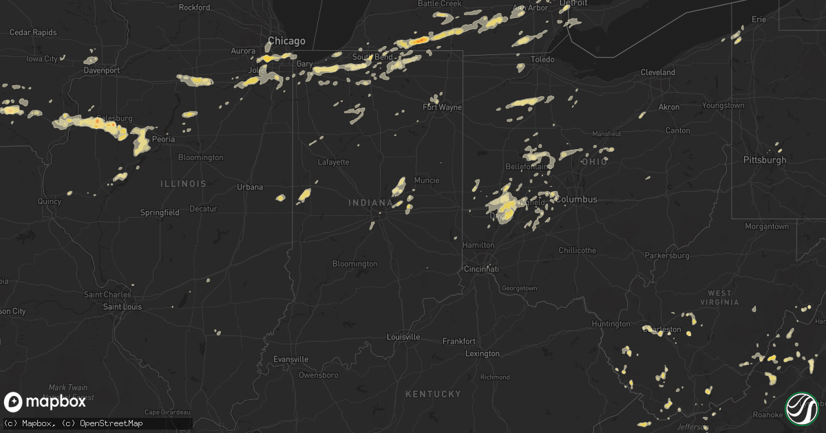 Hail map in Michigan on September 3, 2011