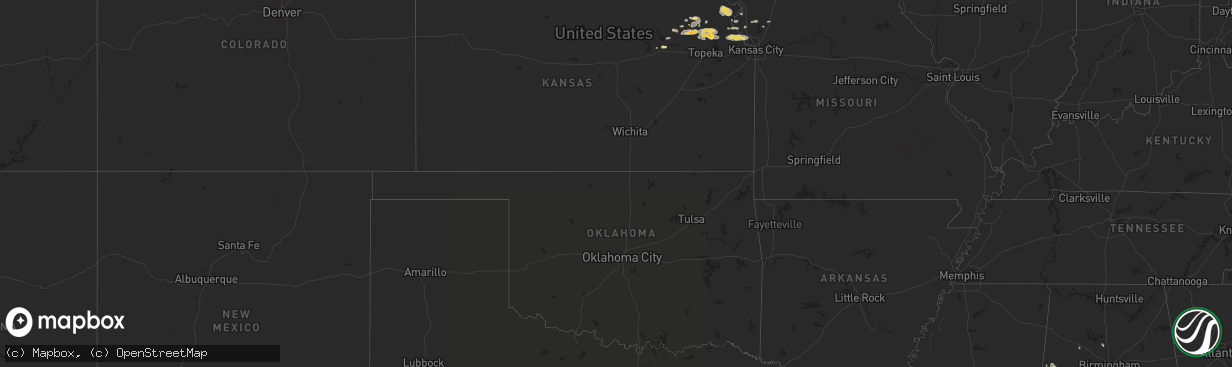 Hail map on September 3, 2012