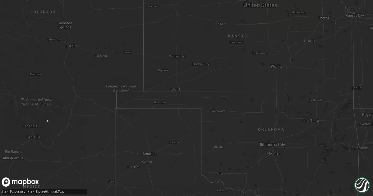 Hail map on September 3, 2017