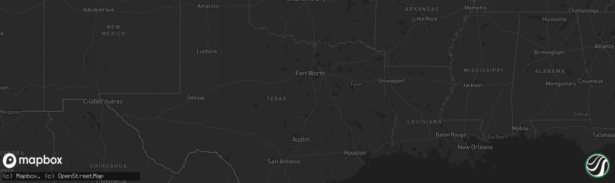 Hail map in Florida on September 5, 2011