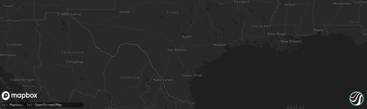 Hail map on September 5, 2011