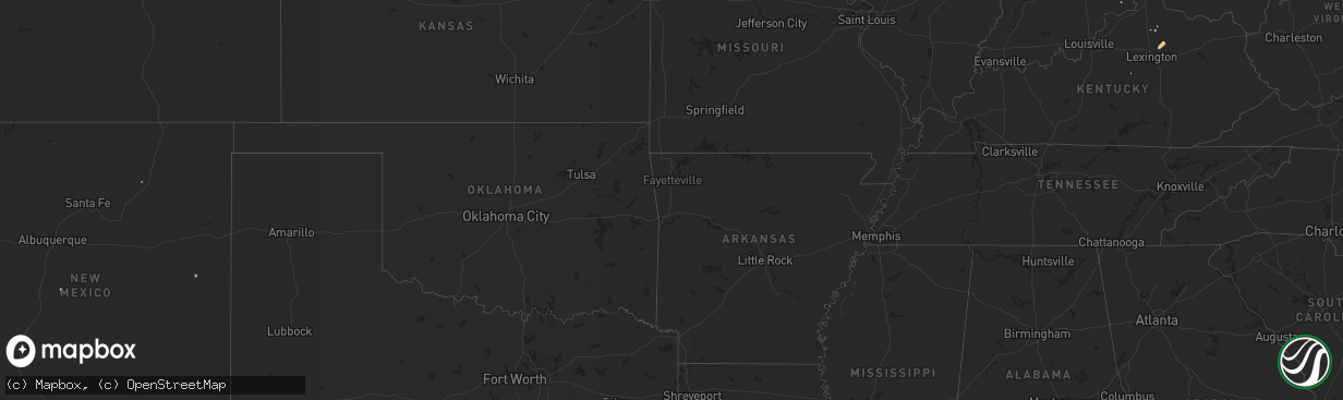 Hail map on September 5, 2018