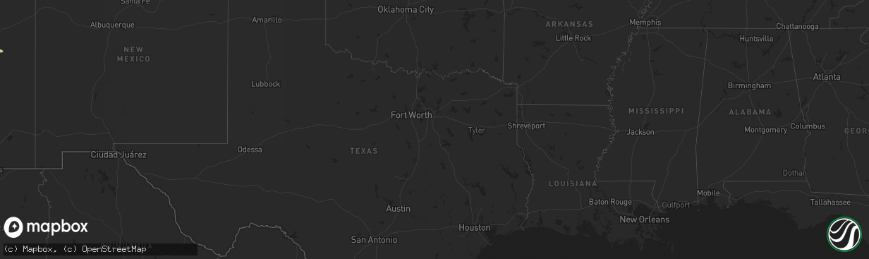 Hail map on September 6, 2011