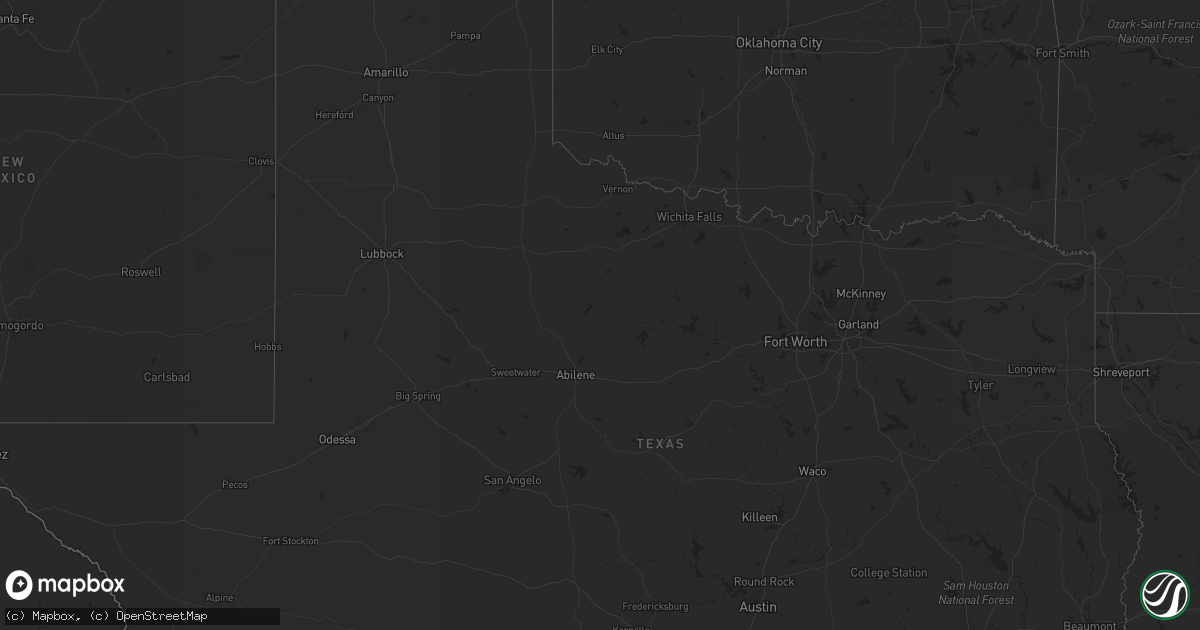 Hail map on September 8, 2011