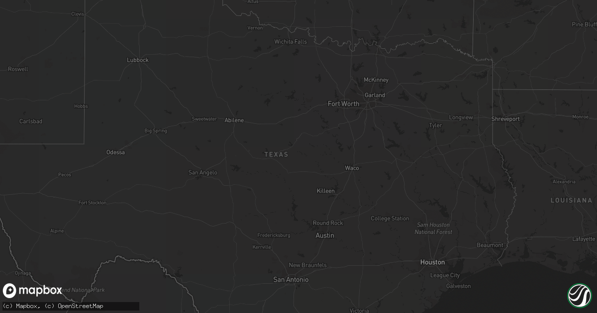 Hail map on September 9, 2011