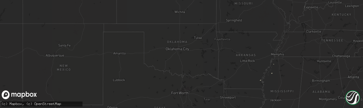 Hail map on September 9, 2022