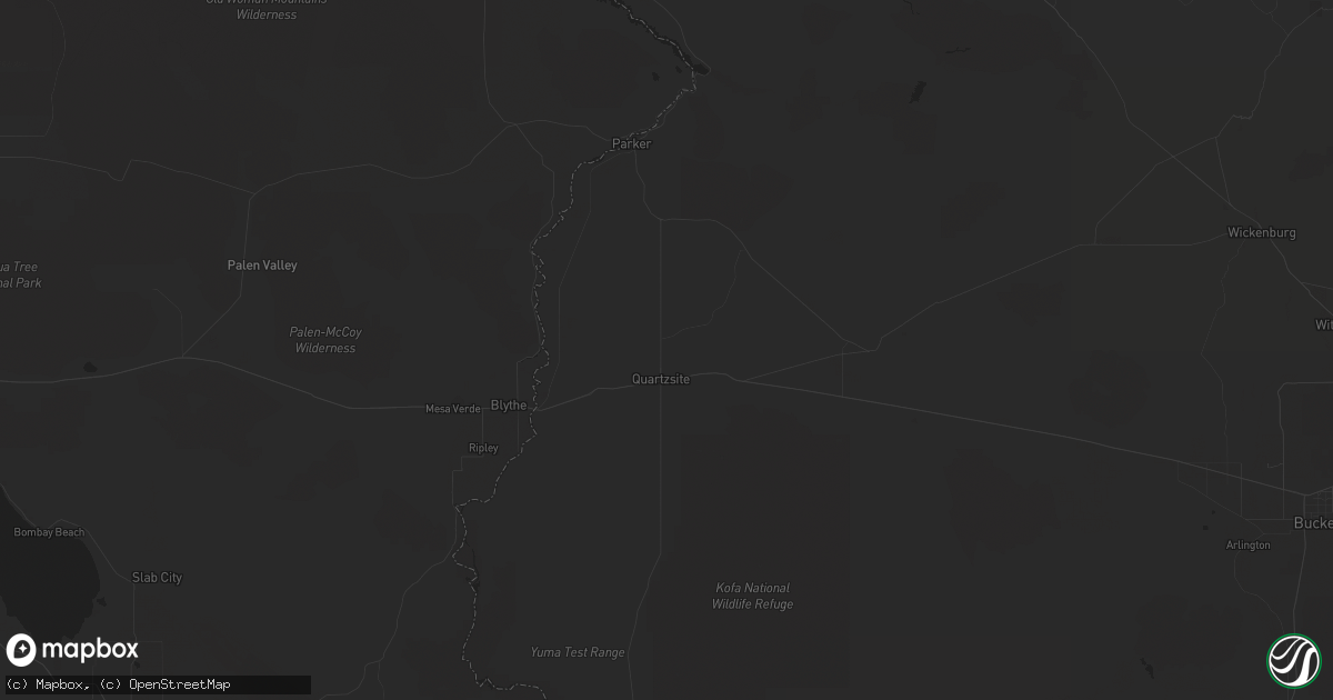 Hail map in Palmdale, CA on September 10, 2012