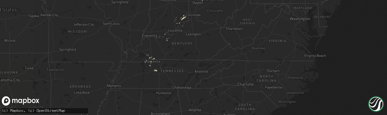Hail map in Vermont on September 10, 2016
