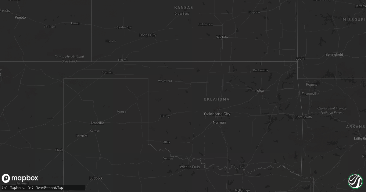 Hail map on September 11, 2011