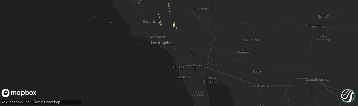 Hail map on September 11, 2017