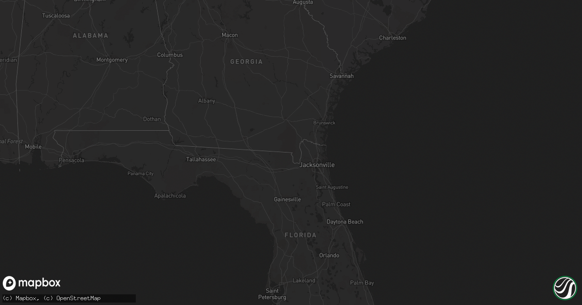 Hail map in Florida on September 11, 2020