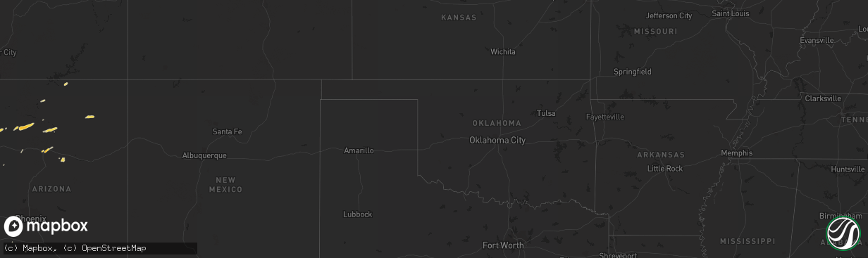 Hail map on September 12, 2011