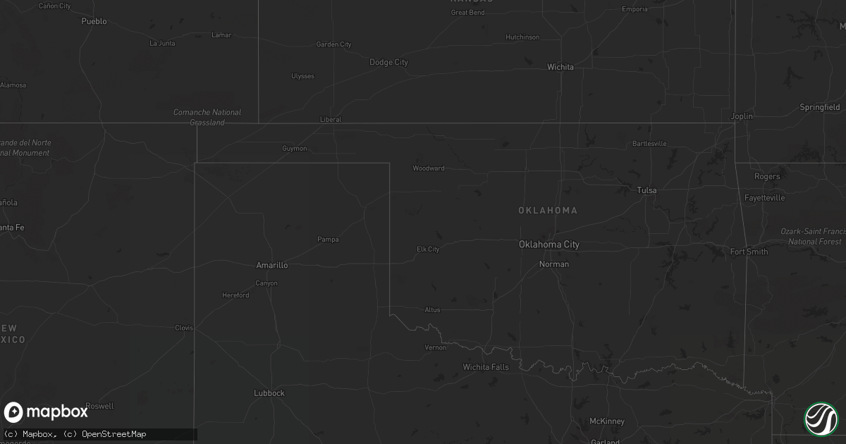 Hail map on September 12, 2011