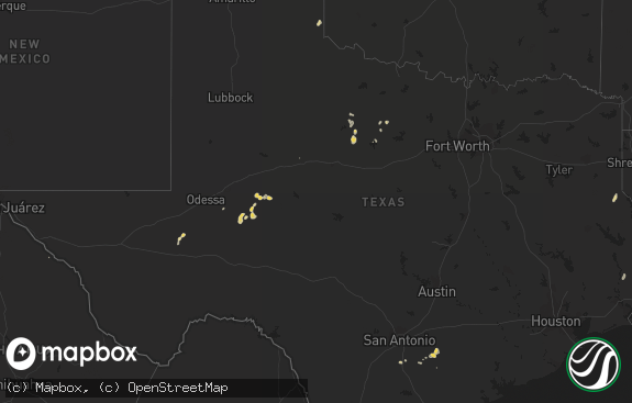 Hail map preview on 09-12-2012
