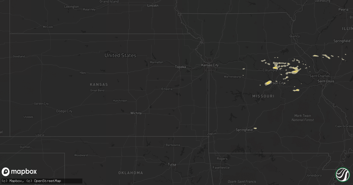 Hail map on September 13, 2011