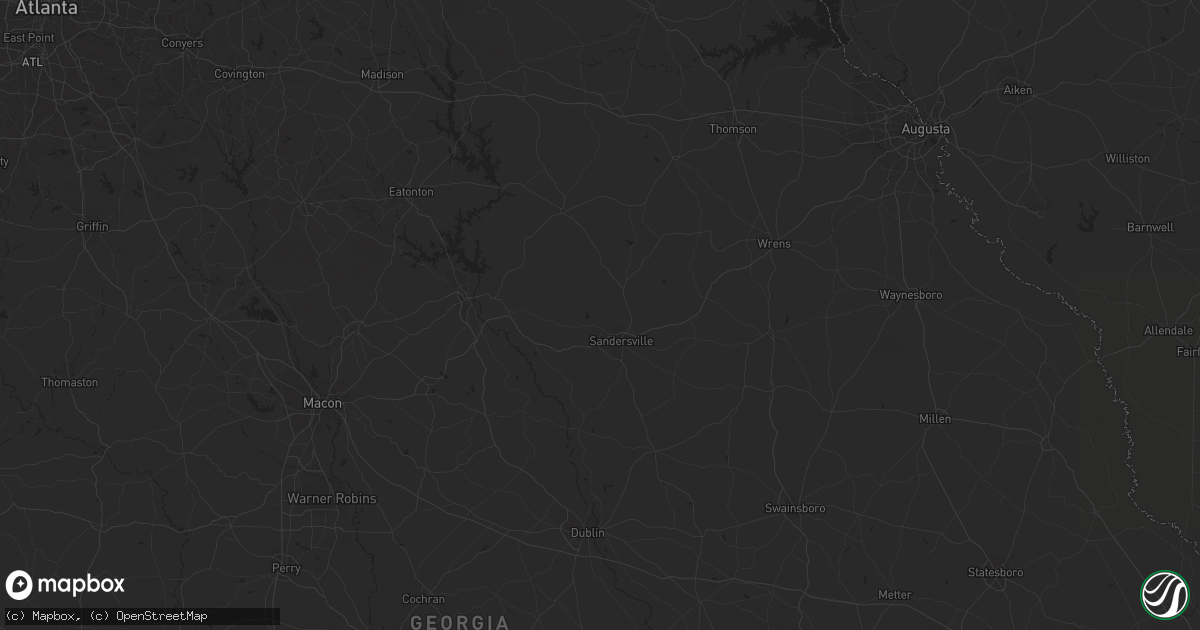 Hail map in Cairo, GA on September 13, 2014