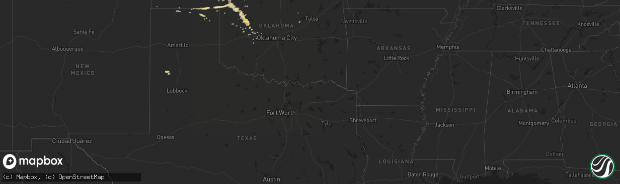 Hail map in Arizona on September 13, 2015