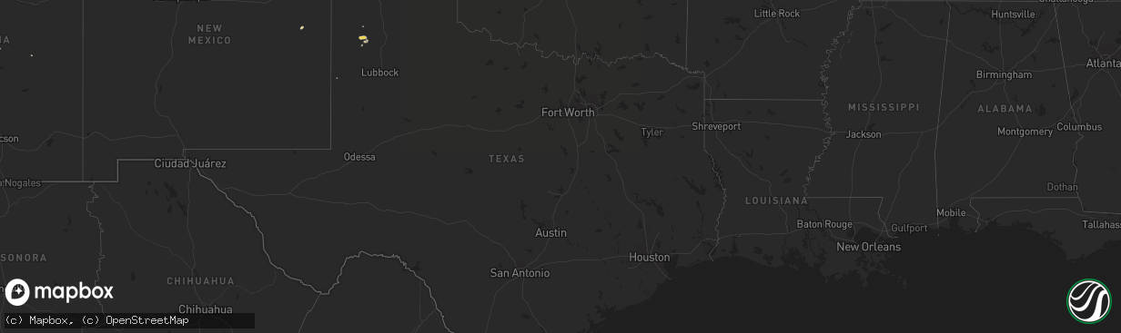 Hail map on September 13, 2015