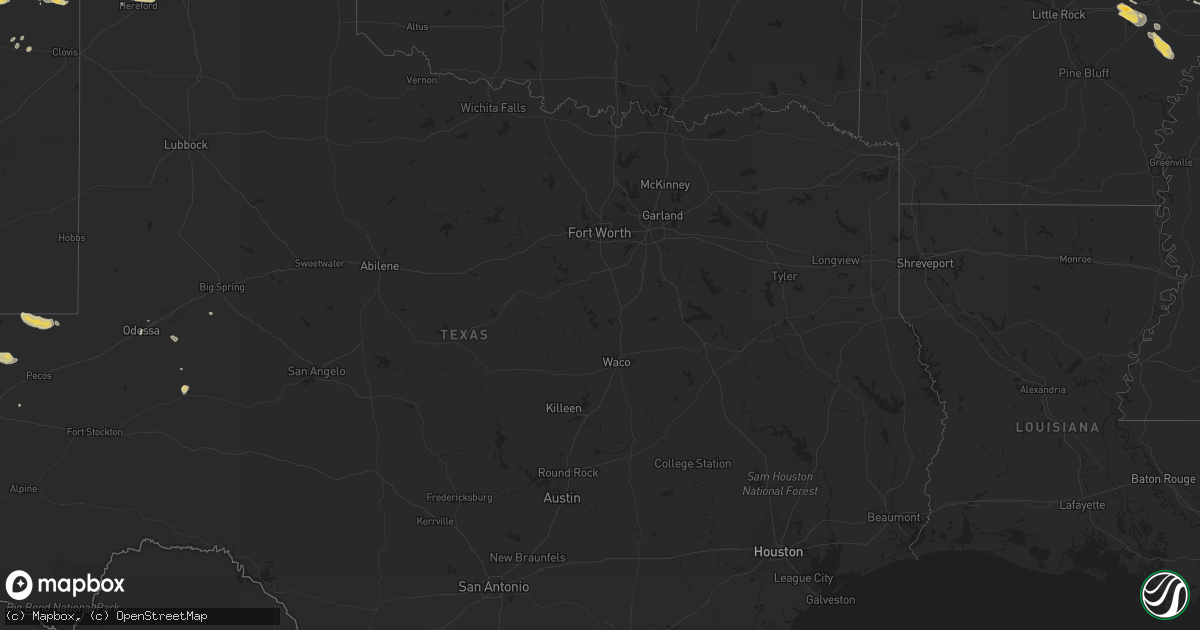 Hail map on September 14, 2011