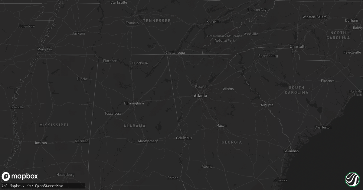 Hail map on September 14, 2012