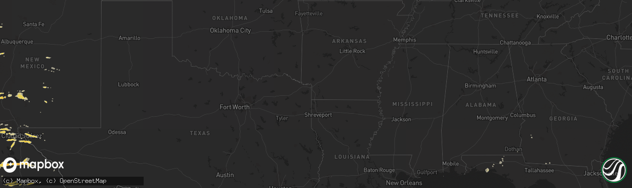 Hail map on September 15, 2011