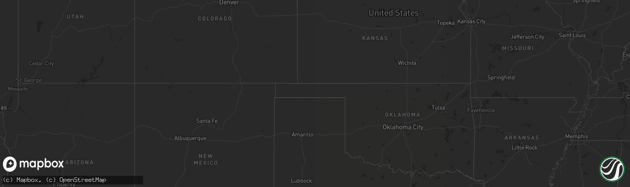 Hail map on September 15, 2015
