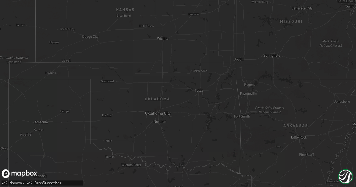 Hail map on September 15, 2018