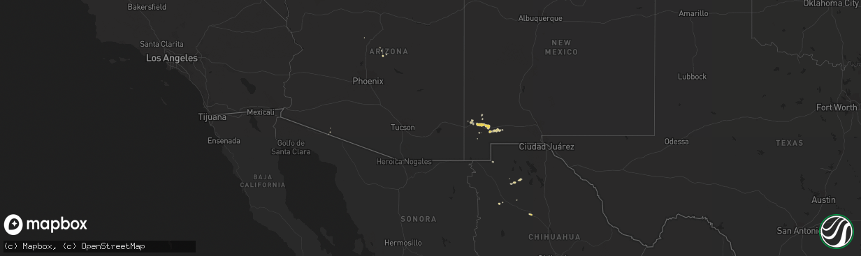 Hail map on September 15, 2019