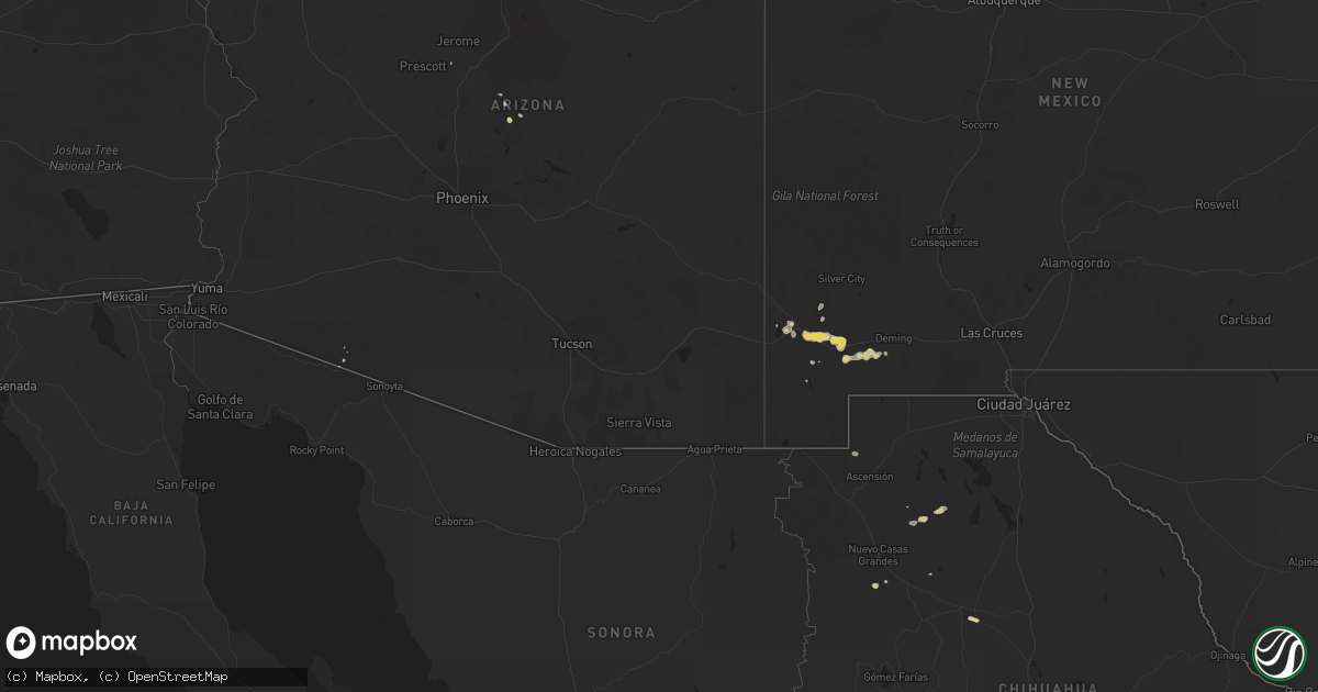 Hail map on September 15, 2019