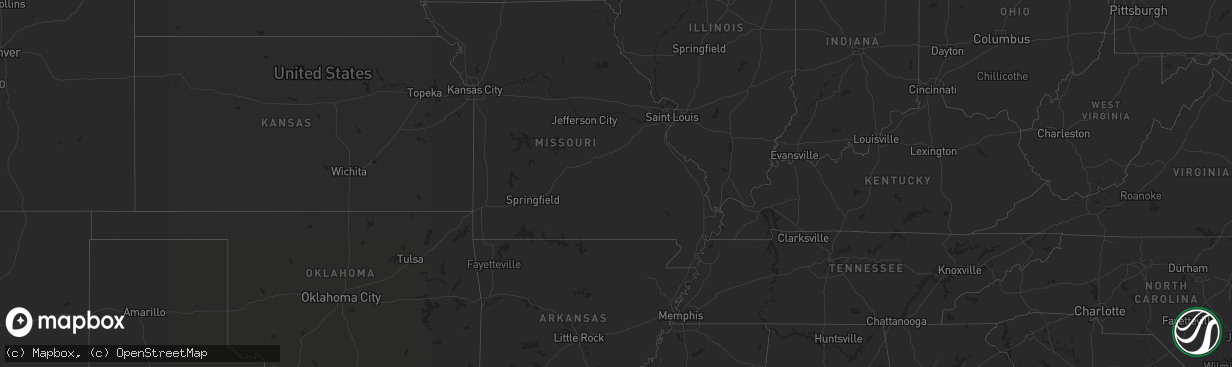Hail map in South Dakota on September 16, 2018