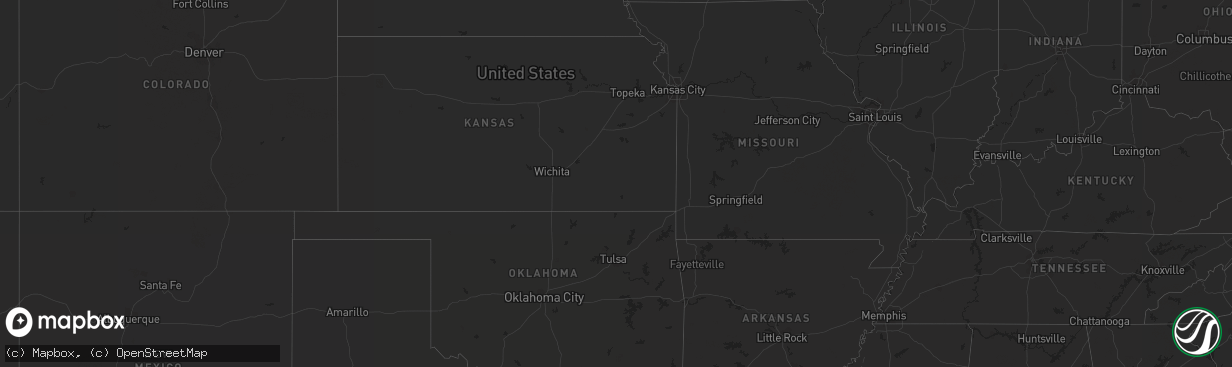 Hail map on September 16, 2018