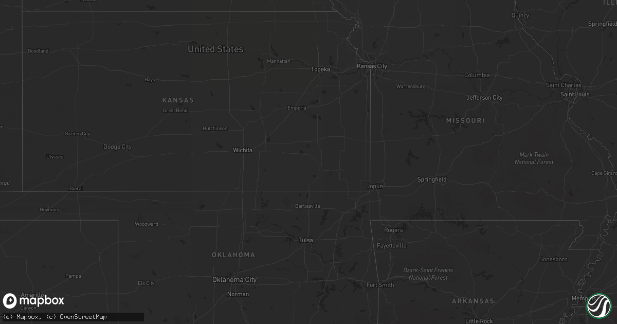Hail map on September 16, 2018