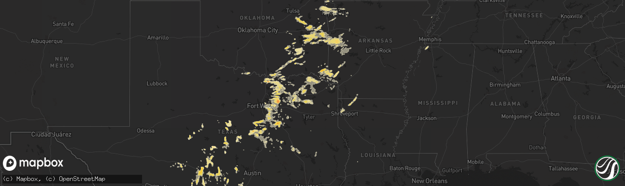 Hail map in Illinois on September 18, 2011