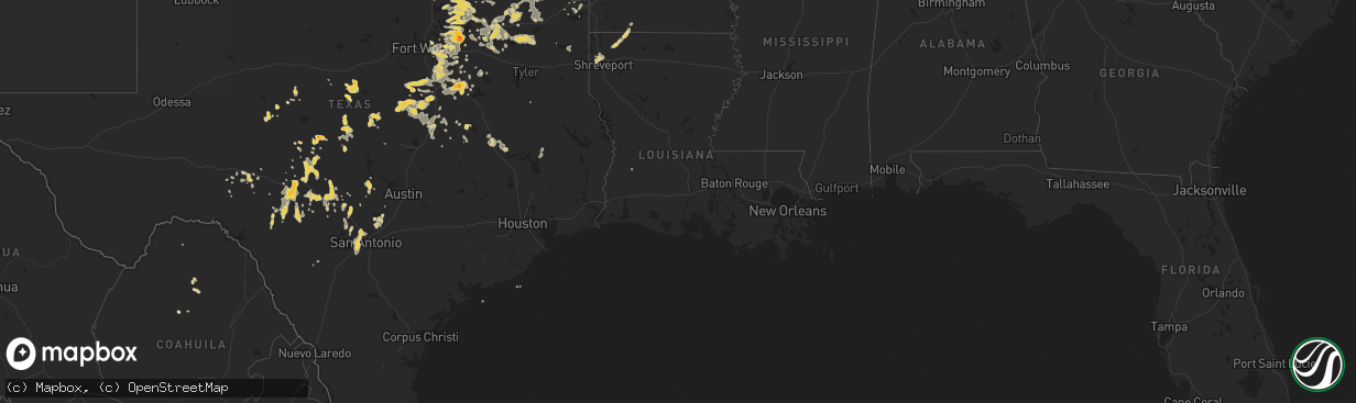 Hail map on September 18, 2011