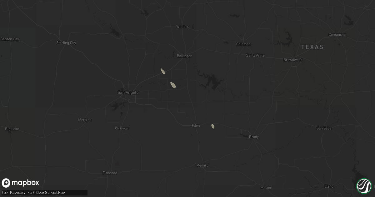 Hail map in Melvin, TX on September 18, 2012