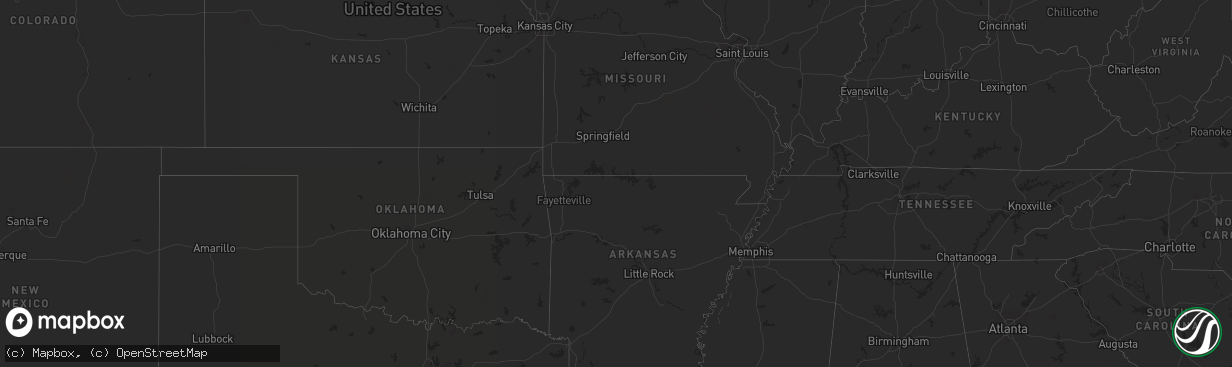 Hail map in Texas on September 18, 2021
