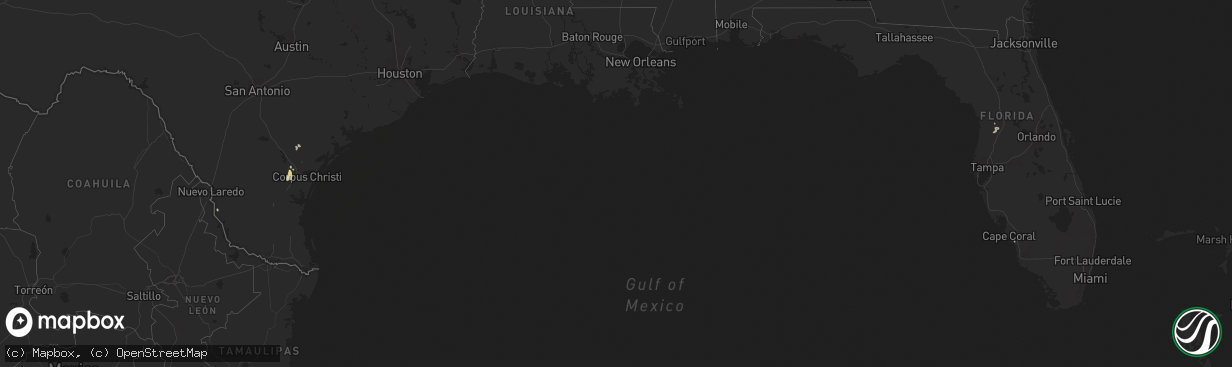 Hail map in Texas on September 19, 2011
