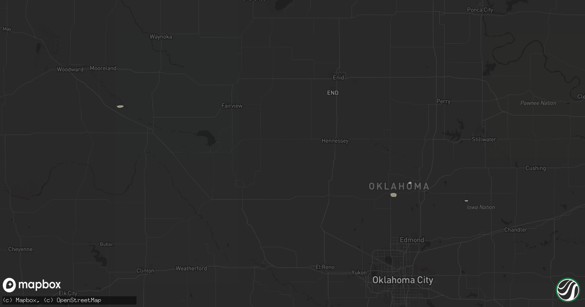 Hail map in Guthrie, OK on September 19, 2015