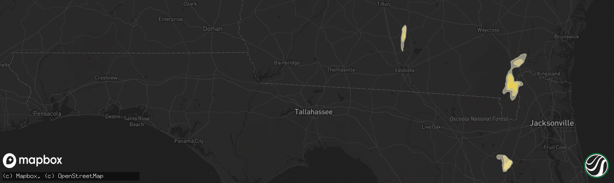 Hail map in Starke, FL on September 20, 2011