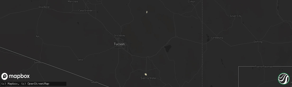 Hail map in Willcox, AZ on September 20, 2013